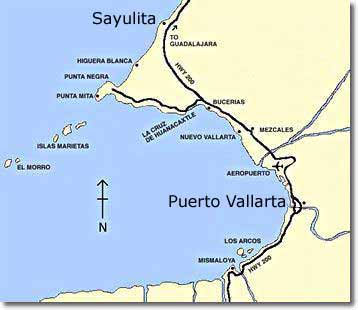 Map of Sayulita